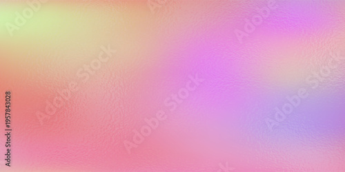 Hologram gradient pink background. Foil nakre paper, glitter blur effect. Gradation noise rainbow texture. Vector abstract illustration for web, card, bg, certificate, wedding design