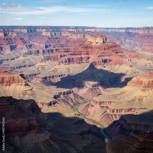 Majestic Grand Canyon Vista Under a Vast Azure Sky