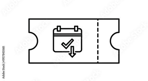 Simple black and white vector illustration graphic design featuring two stylized cacao pods leaning slightly toward each other