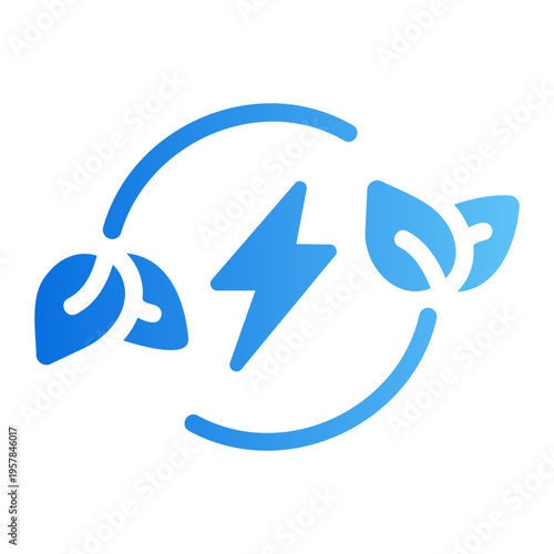 renewable  reseorces Line Gradient Icon