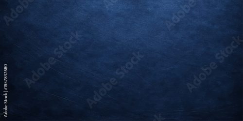 Dark blue grunge wall texture with a vintage rough paint pattern on an aged canvas backdrop for a dark paper design wallpaper