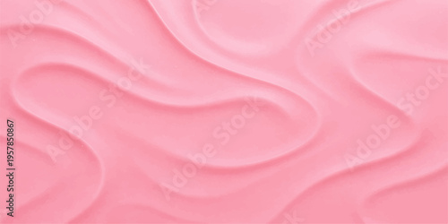 Elegant pink and purple silk satin fabric creates a smooth flowing textile background with soft luxury waves and shiny decorative drapery curves