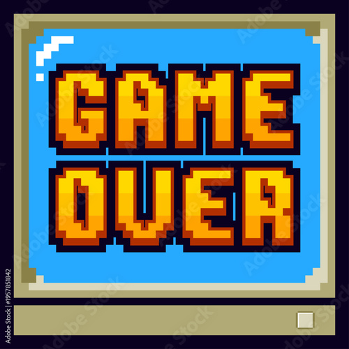 vector illustration of a classic computer