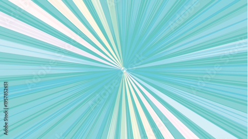 Vibrant Cyan Radial Speed Lines Background Graphic