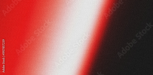 Fotografija Grainy teal red white black dark grain gradient wave background abstract vibrant retro style noise texture banner design copy space backdrop branding and ui design