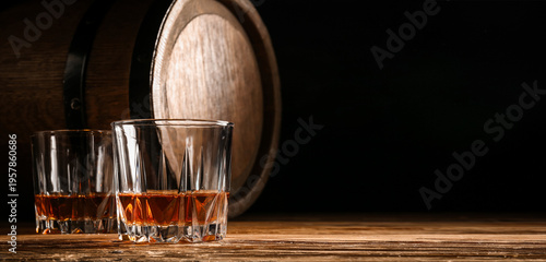 Glasses of cold whiskey and...