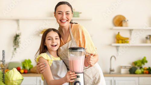 Little girl and her mother ...