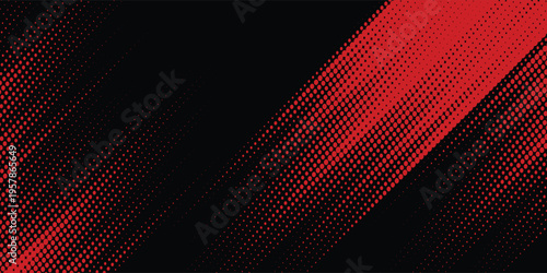 Halftone dots red and blue color pattern gradient grunge texture background. 
