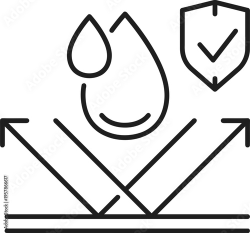 Water Droplet Protection Symbol.