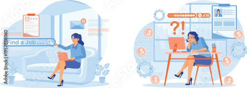 The journey of searching and struggling with job applications online