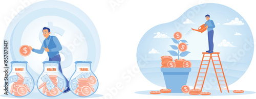 Balancing investments in life priorities and growing personal wealth through savings