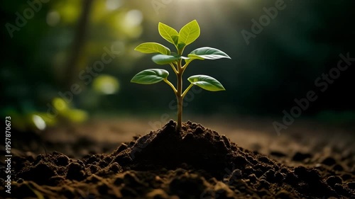 High Resolution 8K Macro of Seed Germination to Mature Tree through the Years