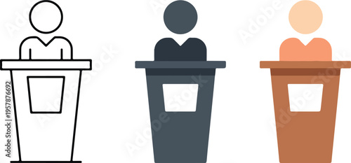 Set of three minimalist heart icons with scales of justice for legal equality human rights and ethical law concepts.