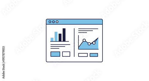 Digital dashboard displaying business data and analytical reports.