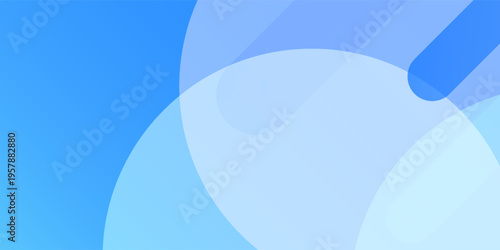 Abstract colorful geometric with pastel blue gradient color background