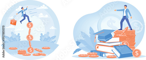 Balancing success between career and education investments