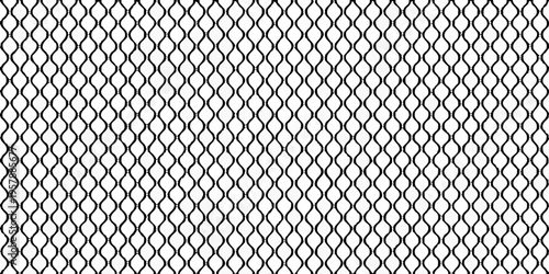 Seamless pattern of connected droplet shapes in black and white