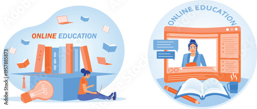 Exploring the modern approaches to online education through visual storytelling