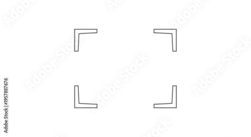 Four Metal Corner Brackets.