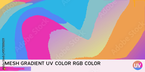 Abstract colorful gradient background with flowing shapes and dynamic textures