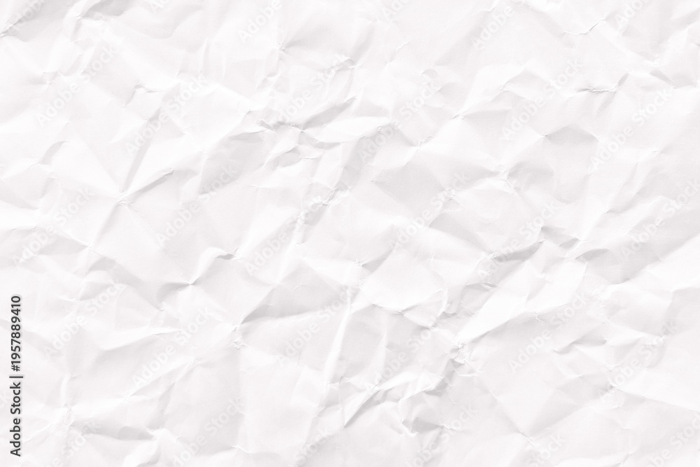 Obraz premium Crumpled white paper texture background