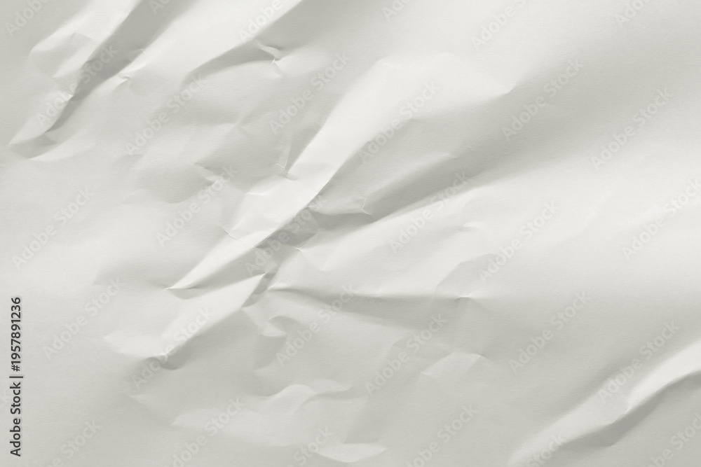 Obraz premium Crumpled white paper texture