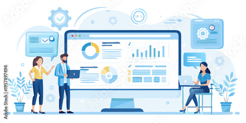 Team collaboration and data analysis using modern digital technologies