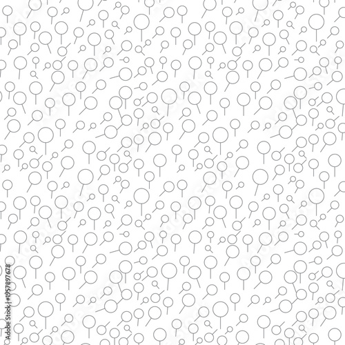 Seamless Magnifying Glass Pattern Background – Minimal Search Icon Line Design