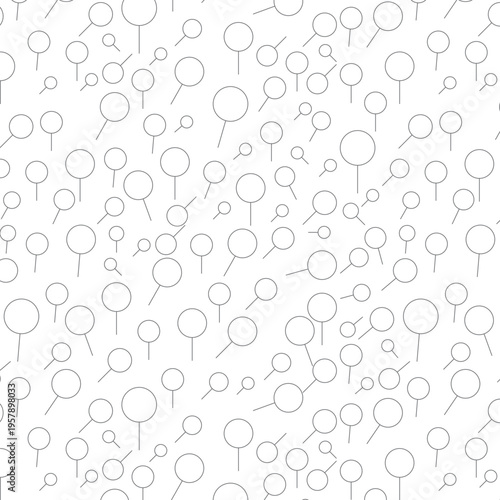 Seamless Magnifying Glass Pattern Background – Minimal Search Icon Line Design