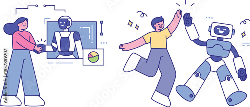 Collaboration between humans and robots in modern work environments