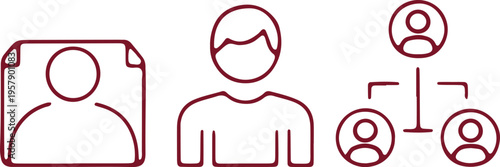 Illustration of family and social connections with a focus on relationships