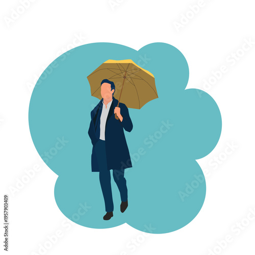 businessman with umbrella