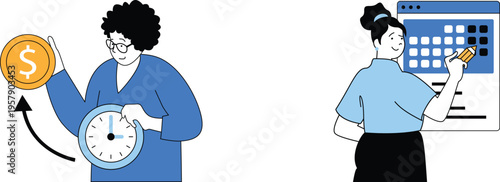 Balancing time management and financial planning for productivity and efficiency