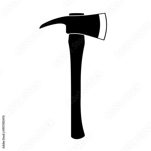 Rescue Axe Silhouette, Firefighter Pick-Head Tool for Emergency Extraction and Forced Entry Operations