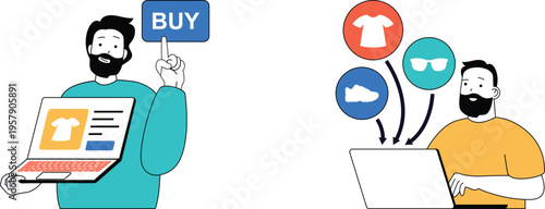 Online shopping experience with personalized product recommendations