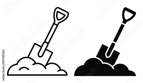 Shovel Icon Vector Illustration