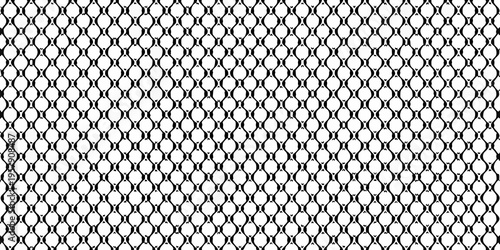 A seamless repeating pattern of interconnected black oval shapes