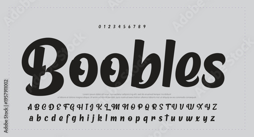  Font lettering handwritten. vector illustration  