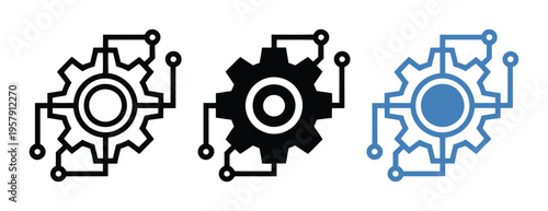 Gear Cogwheel Mechanism Vector Illustration
