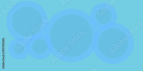 Nice simple and modern minimalist background, blue gradient, circle effect, Memphis abstract background, gold art, light layout, graphic design.