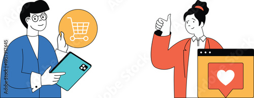 Digital shopping and customer satisfaction through online platforms