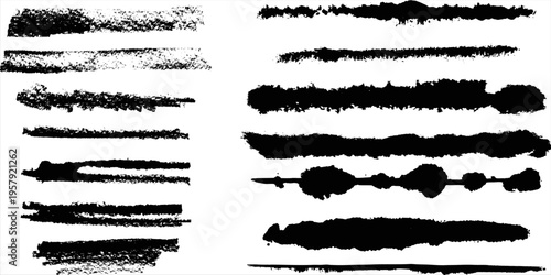 Tire track. Tyre mark of car, bike, motorcycle with grunge effect on white background. Wheel footprint, road element, dirty rubber protector pattern.