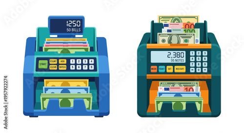 Four different styles of hole punchers are displayed on a white background
