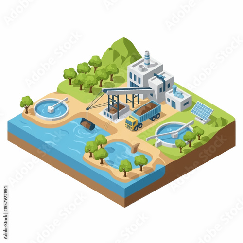 Industrial Water Treatment Plant and Recycling Facility.