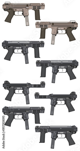 80s Italian Army Submachineguns Models
