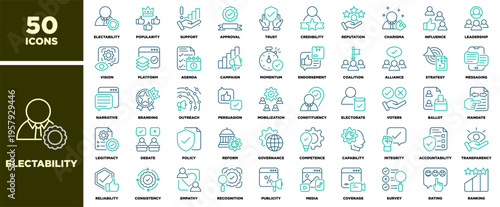 Electability Icon Sheet Line Color