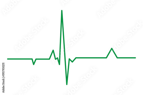 Heart rate pulse graph. Heartbeat icon. ECG, EKG test report. Electrocardiogram line symbol. Heart rhythm sign. Red heart icons paired with heartbeat line graphs on a plain background Vector