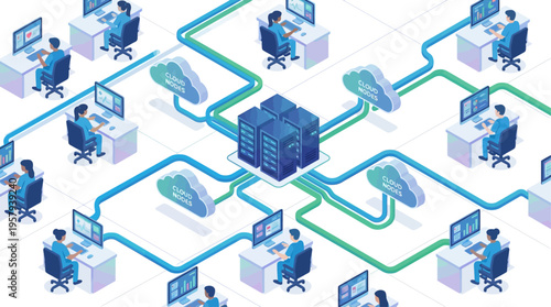 Isometric Healthcare Cloud Computing Network with Medical Professionals Using SaaS Technology Platform for Digital Health Data Management