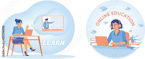 Engaging in online learning and education through digital platforms