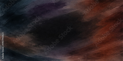 An abstract texture of dark storm clouds and white fog blends with smoke rising from the ground, the air, and the chimney against a black night sky